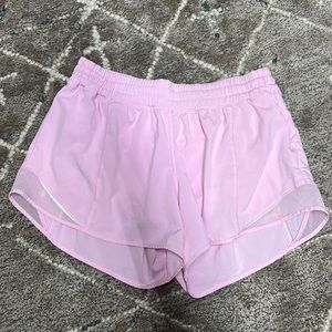 Lululemon (4in inseam) light pink shorts